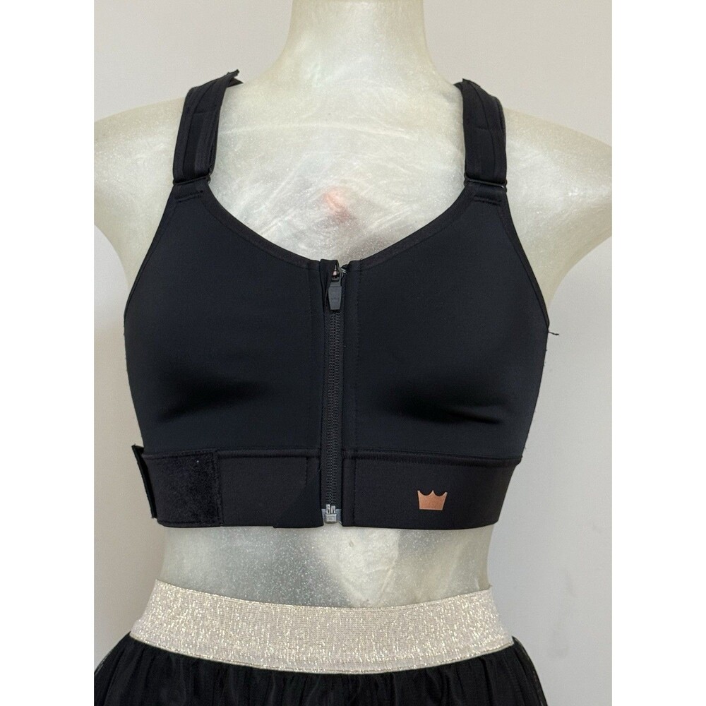Shefit Bra M Medium Black Ultimate Zip Front Adjustable Wireless